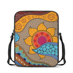 African Sun Print Rectangular Crossbody Bag