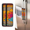 African Sun Print Refrigerator Handle Covers