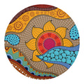 African Sun Print Round Blanket