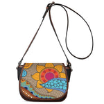 African Sun Print Saddle Bag