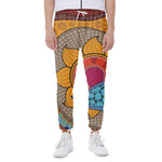 African Sun Print Scuba Joggers