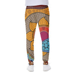 African Sun Print Scuba Joggers