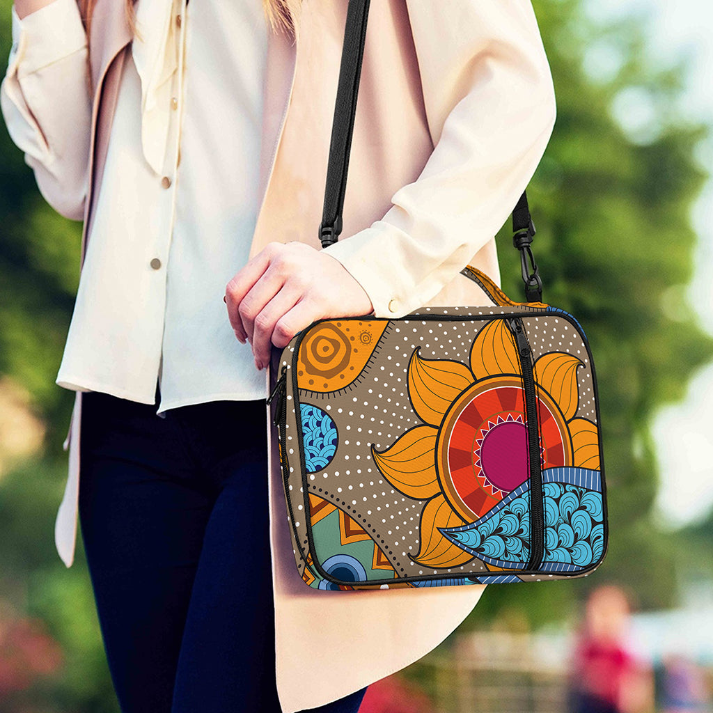 African Sun Print Shoulder Strap Bible Bag