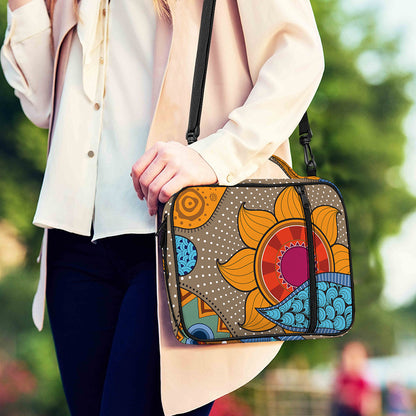 African Sun Print Shoulder Strap Bible Bag