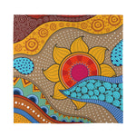 African Sun Print Silk Bandana
