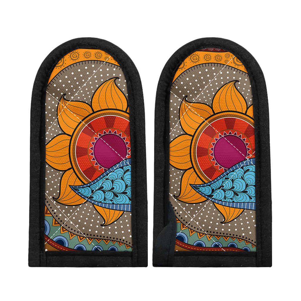 African Sun Print Skillet Handle Cover