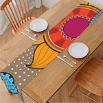 African Sun Print Table Runner