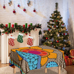 African Sun Print Tablecloth