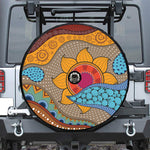 African Sun Print Tire Cover With Camera Hole