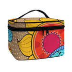 African Sun Print Travel Makeup Bag