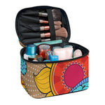 African Sun Print Travel Makeup Bag