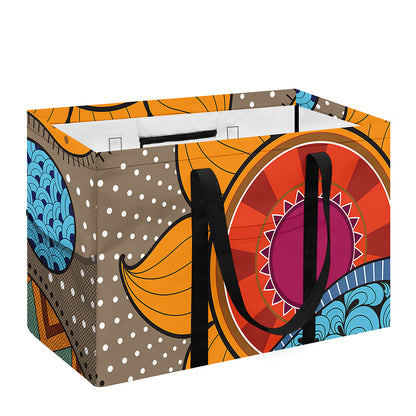 African Sun Print Utility Tote Bag