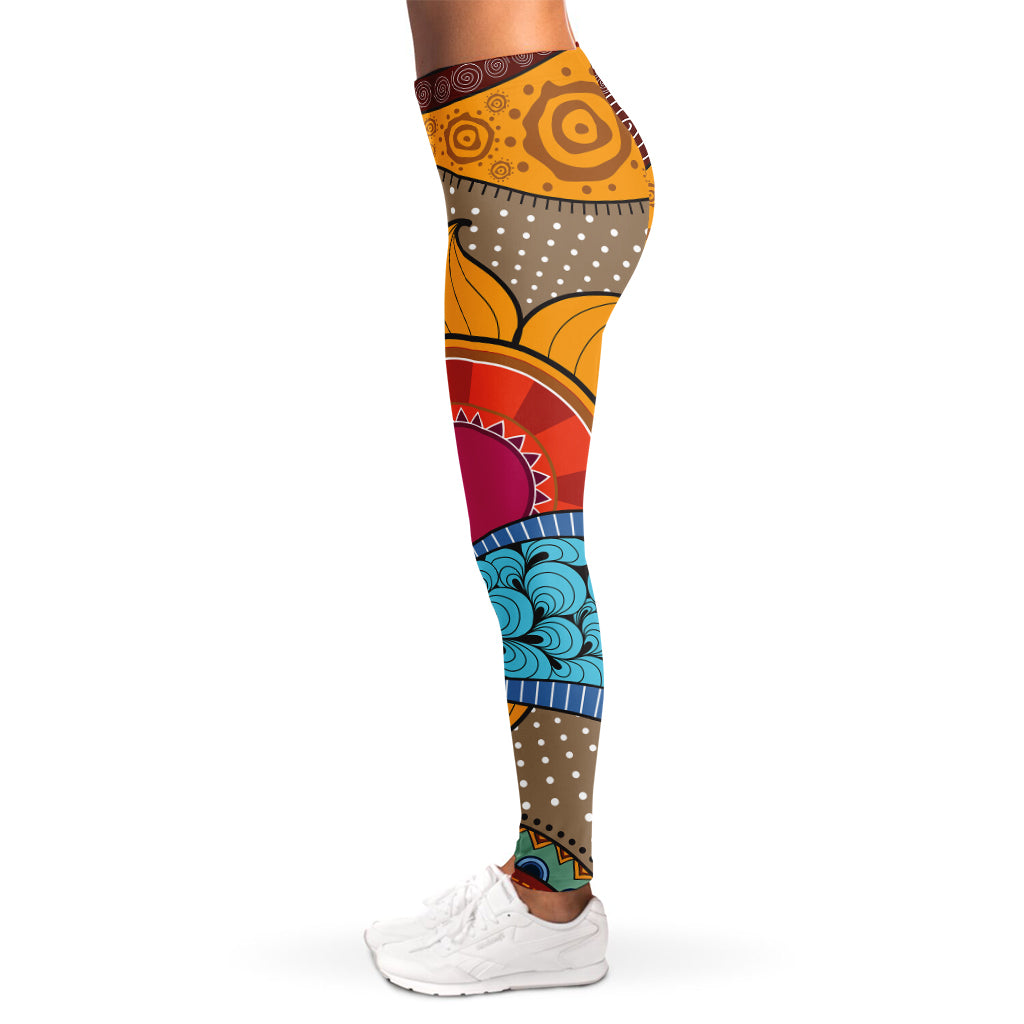 African Sun Print Women's Leggings