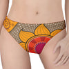 African Sun Print Women's Thong