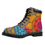 African Sun Print Work Boots