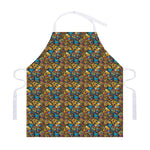 African Totem Masks Pattern Print Adjustable Apron