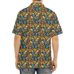 African Totem Masks Pattern Print Aloha Shirt