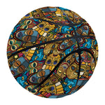 African Totem Masks Pattern Print Basketball