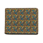African Totem Masks Pattern Print Bifold Wallet
