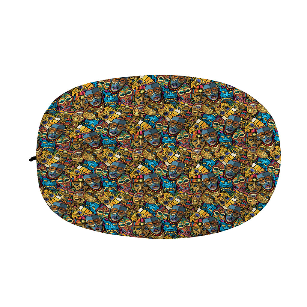African Totem Masks Pattern Print Car Side Mirror Covers
