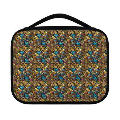 African Totem Masks Pattern Print Classic Bible Case