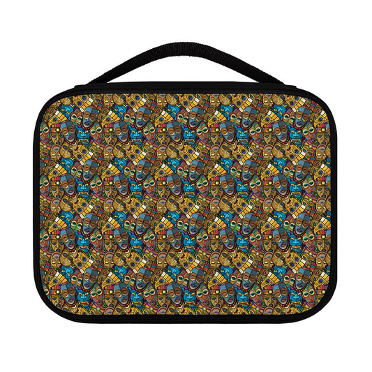 African Totem Masks Pattern Print Classic Bible Case