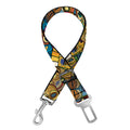 African Totem Masks Pattern Print Dog Seat Belt