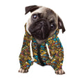 African Totem Masks Pattern Print Dog Zip Up Hoodie