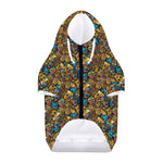 African Totem Masks Pattern Print Dog Zip Up Hoodie