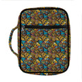 African Totem Masks Pattern Print Front Pocket Bible Bag