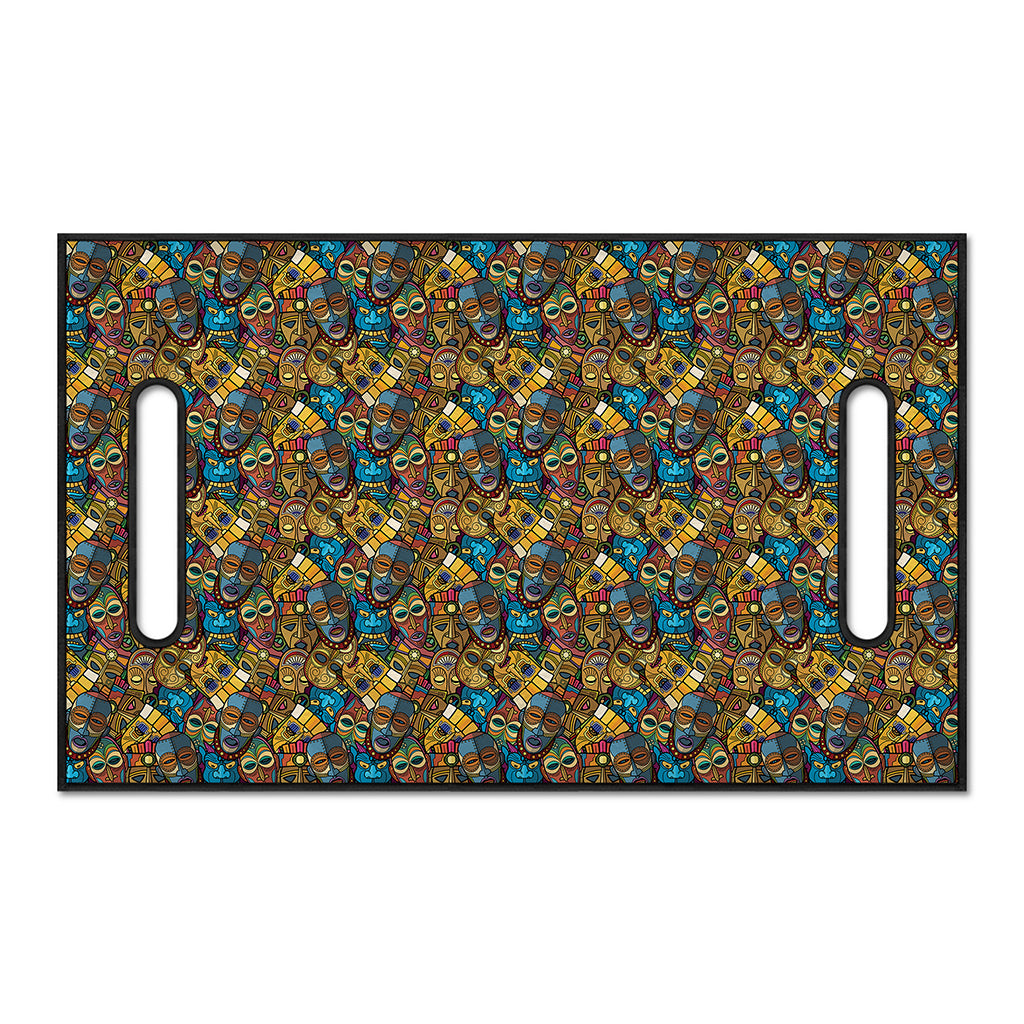 African Totem Masks Pattern Print Golf Cart Seat Cover