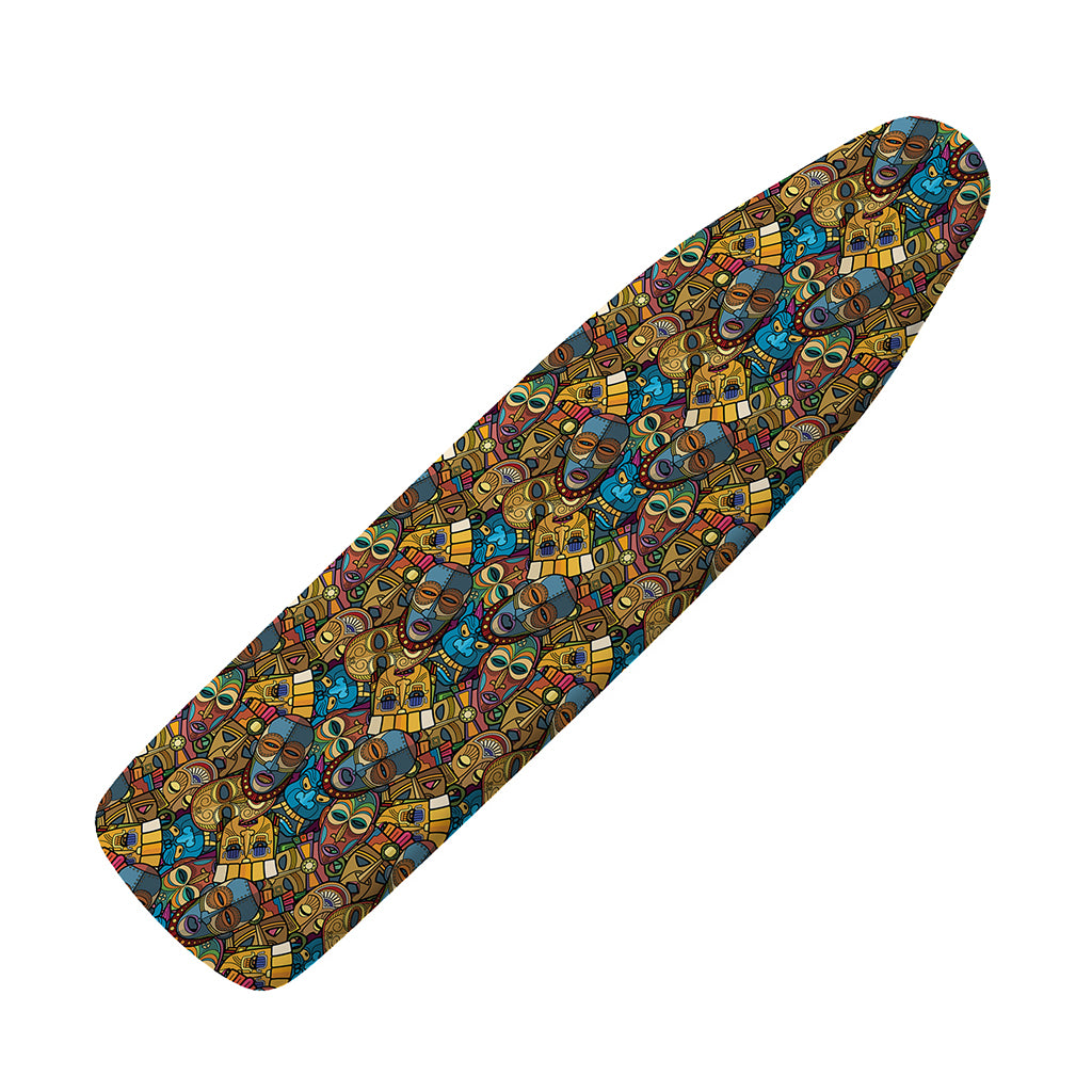 African Totem Masks Pattern Print Ironing Board Cover