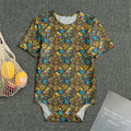 African Totem Masks Pattern Print Men's Bodysuit