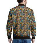 African Totem Masks Pattern Print Men's Bomber Jacket