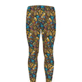 African Totem Masks Pattern Print Men's Leggings