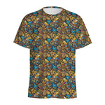 African Totem Masks Pattern Print Men's Sports T-Shirt