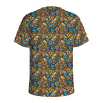 African Totem Masks Pattern Print Men's Sports T-Shirt