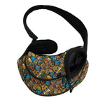 African Totem Masks Pattern Print Pet Sling Carrier