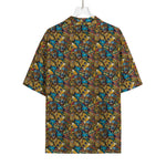 African Totem Masks Pattern Print Rayon Hawaiian Shirt