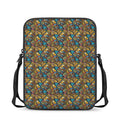 African Totem Masks Pattern Print Rectangular Crossbody Bag