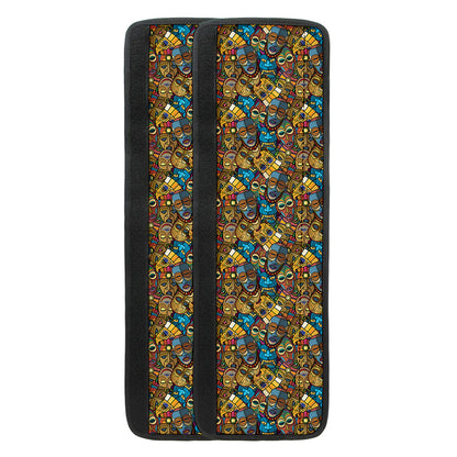 African Totem Masks Pattern Print Refrigerator Handle Covers