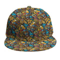 African Totem Masks Pattern Print Snapback Cap