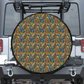 African Totem Masks Pattern Print Tire Cover