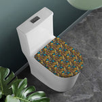 African Totem Masks Pattern Print Toilet Lid Cover
