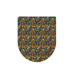 African Totem Masks Pattern Print Toilet Lid Cover