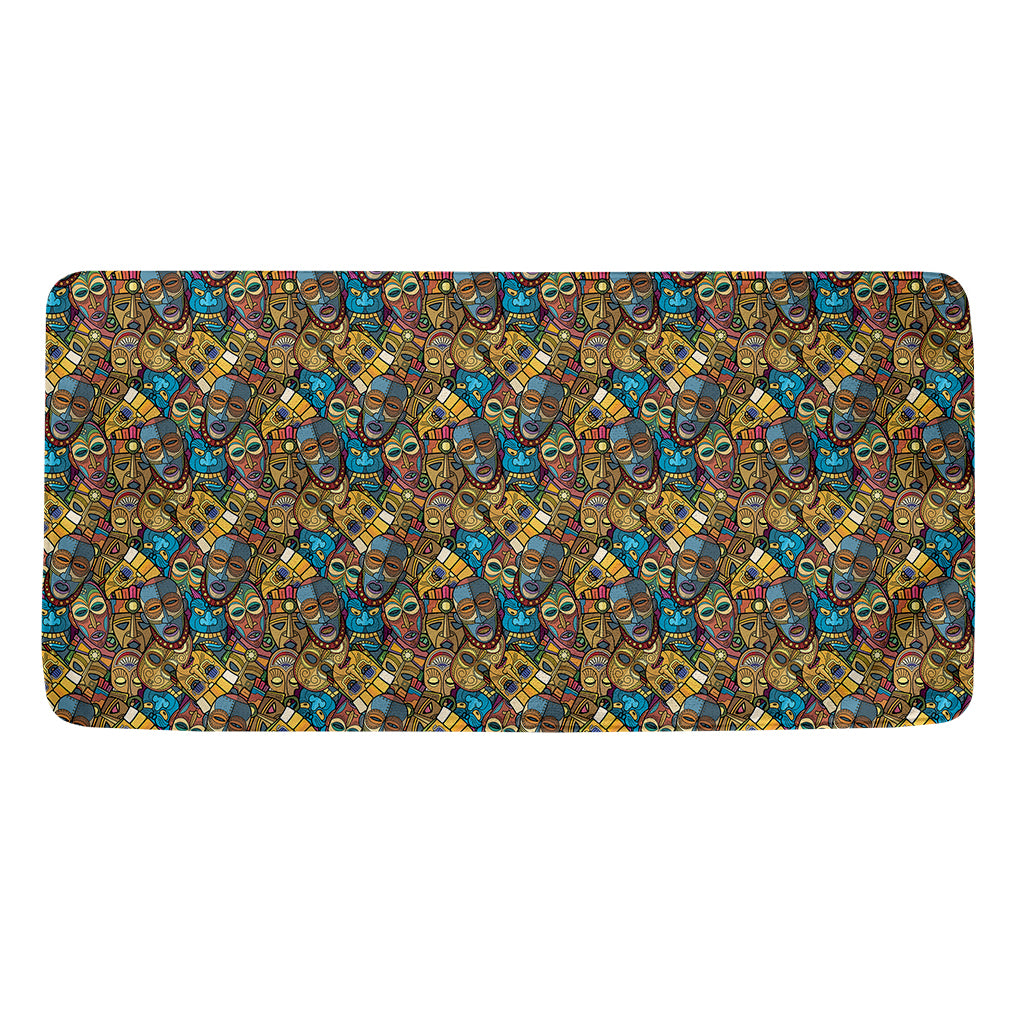 African Totem Masks Pattern Print Towel