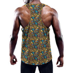 African Totem Masks Pattern Print Training Tank Top