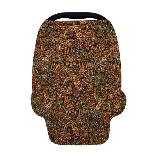 African Totem Pattern Print Baby Seat Cover