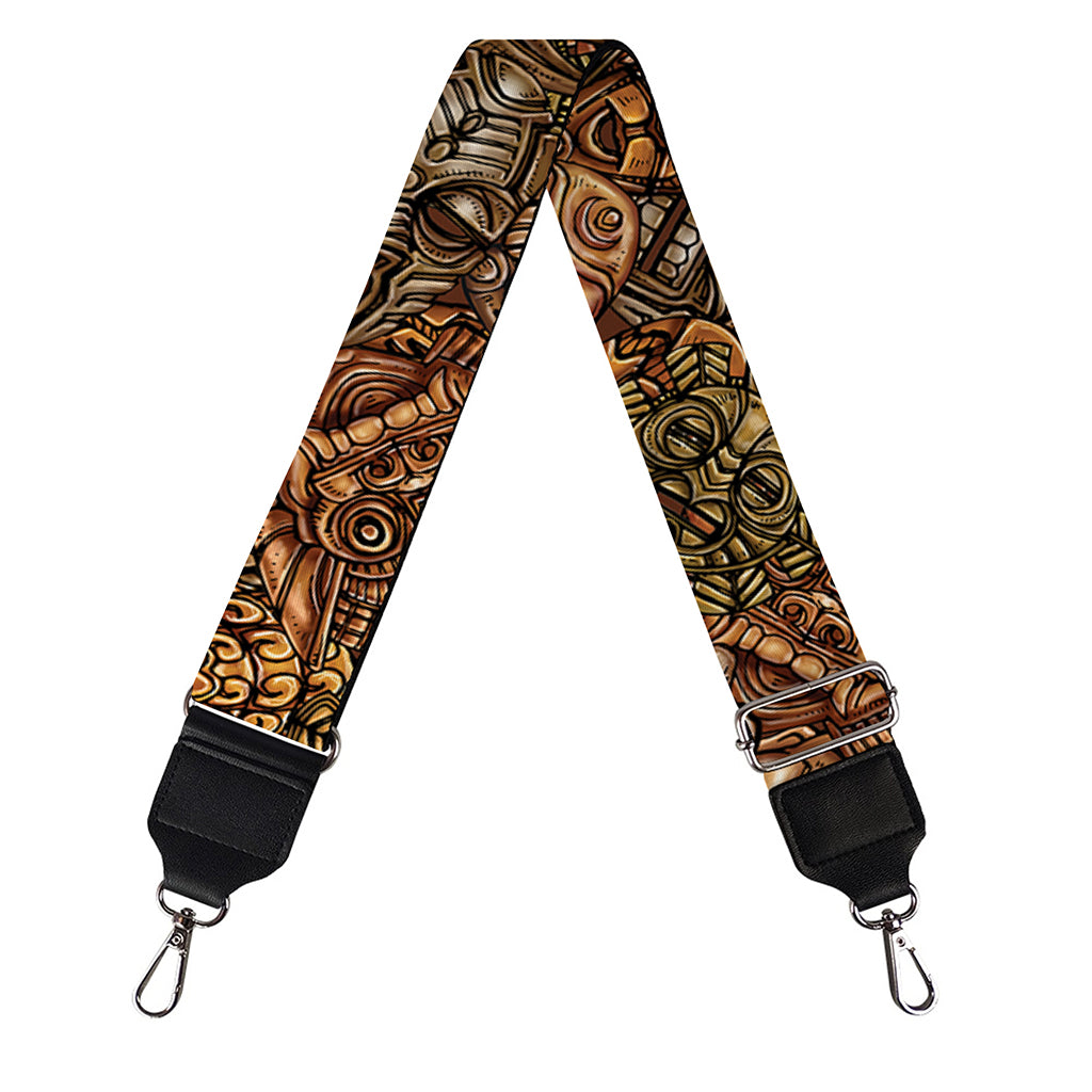 African Totem Pattern Print Bag Strap