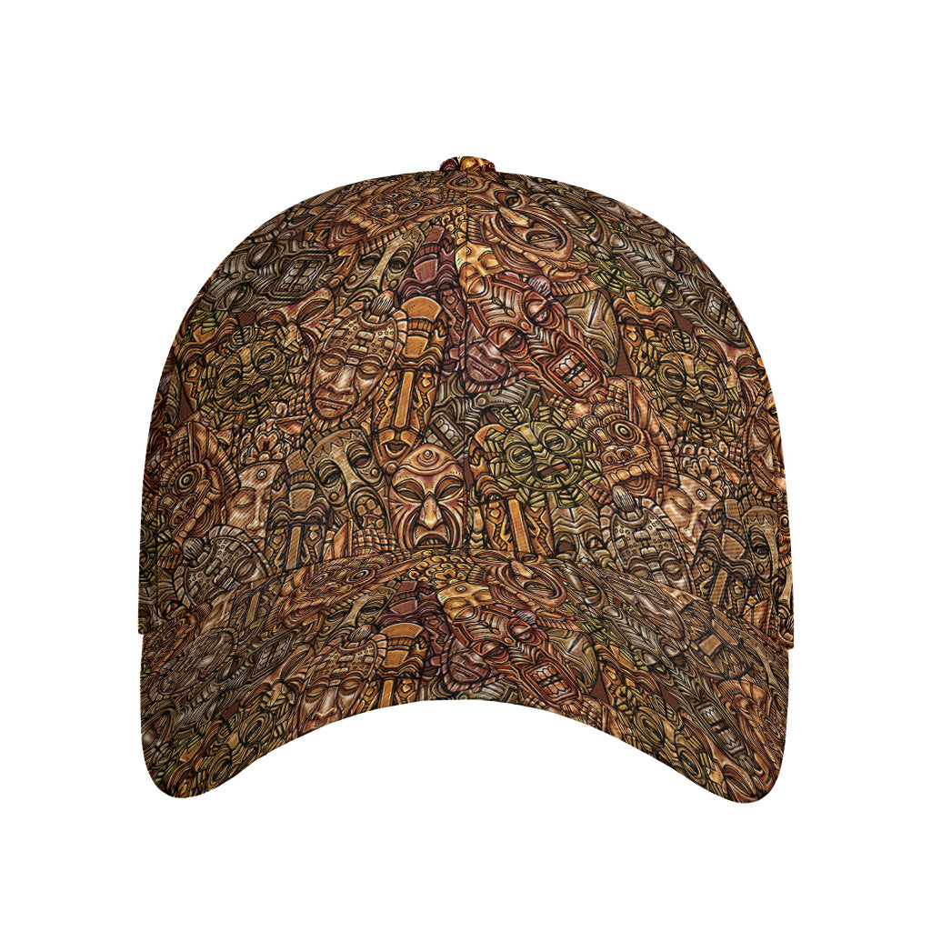 African Totem Pattern Print Baseball Cap